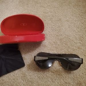 Black Valentino Rhinestone sunglasses